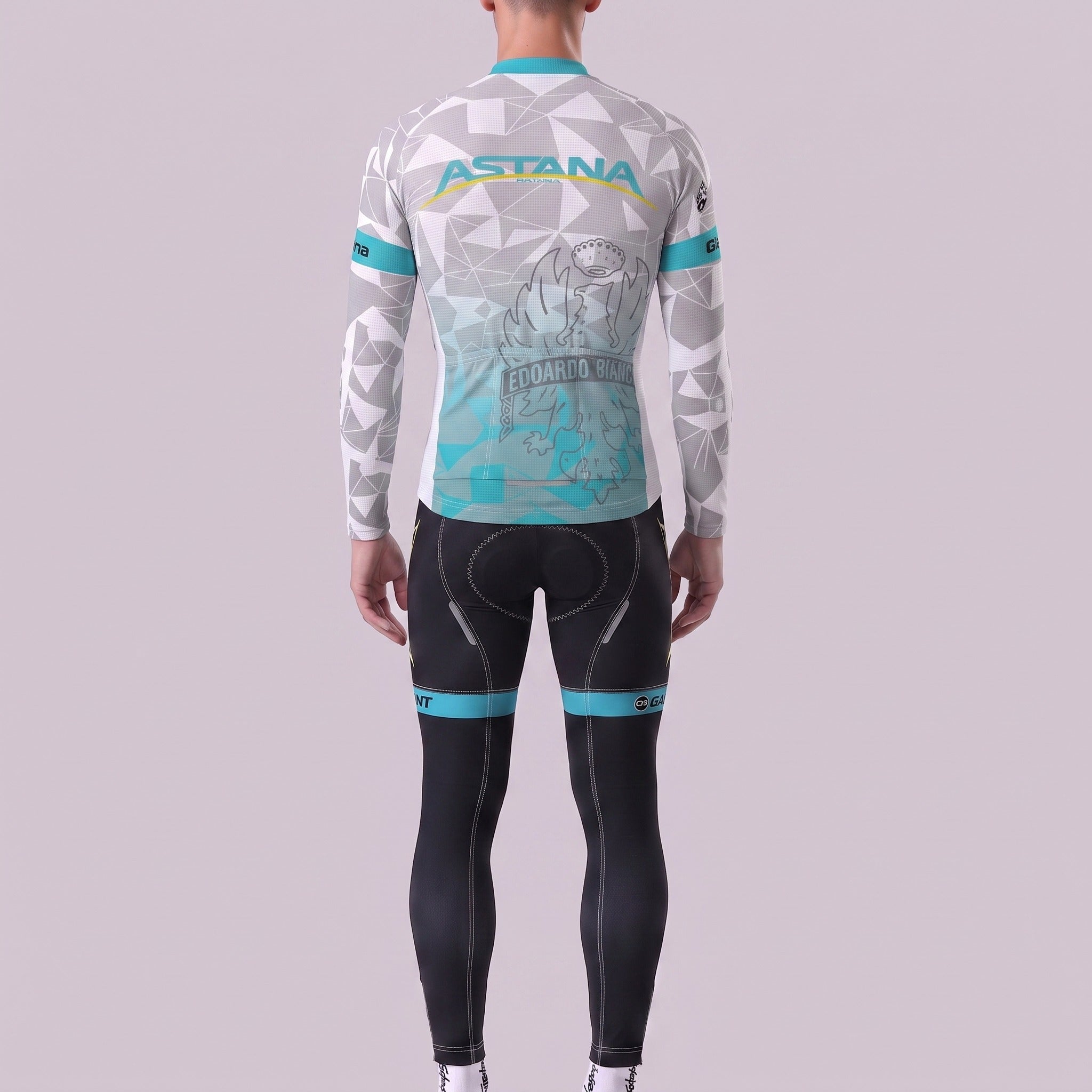 2017 Astana Fleece Long Sleeves Cycling Kits