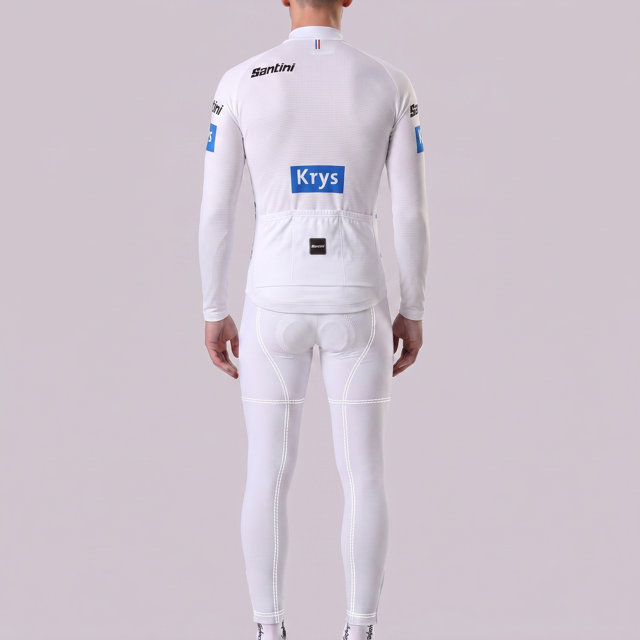 Tour de France white Long Sleeves Cycling Kits