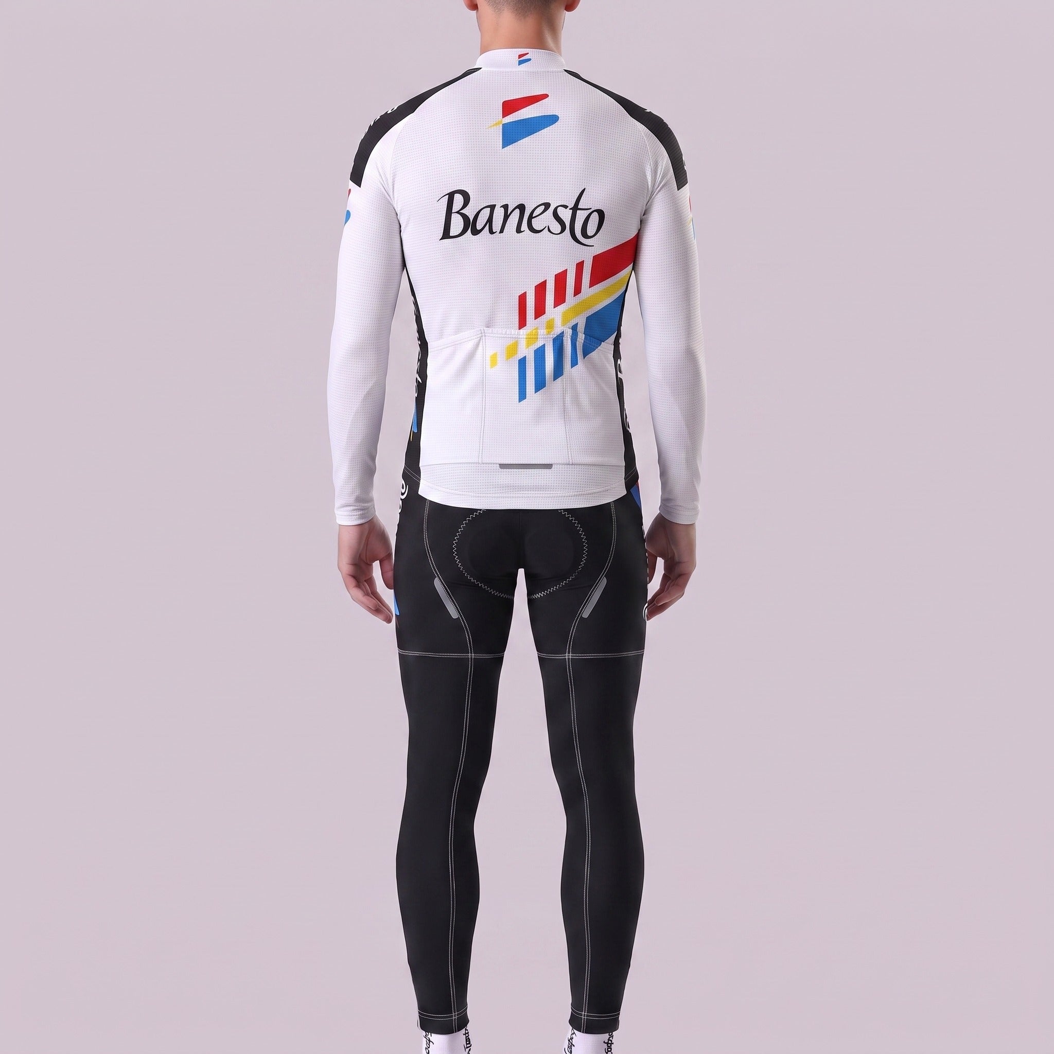 1990 Banesto Fleece Long Sleeves Cycling Kits