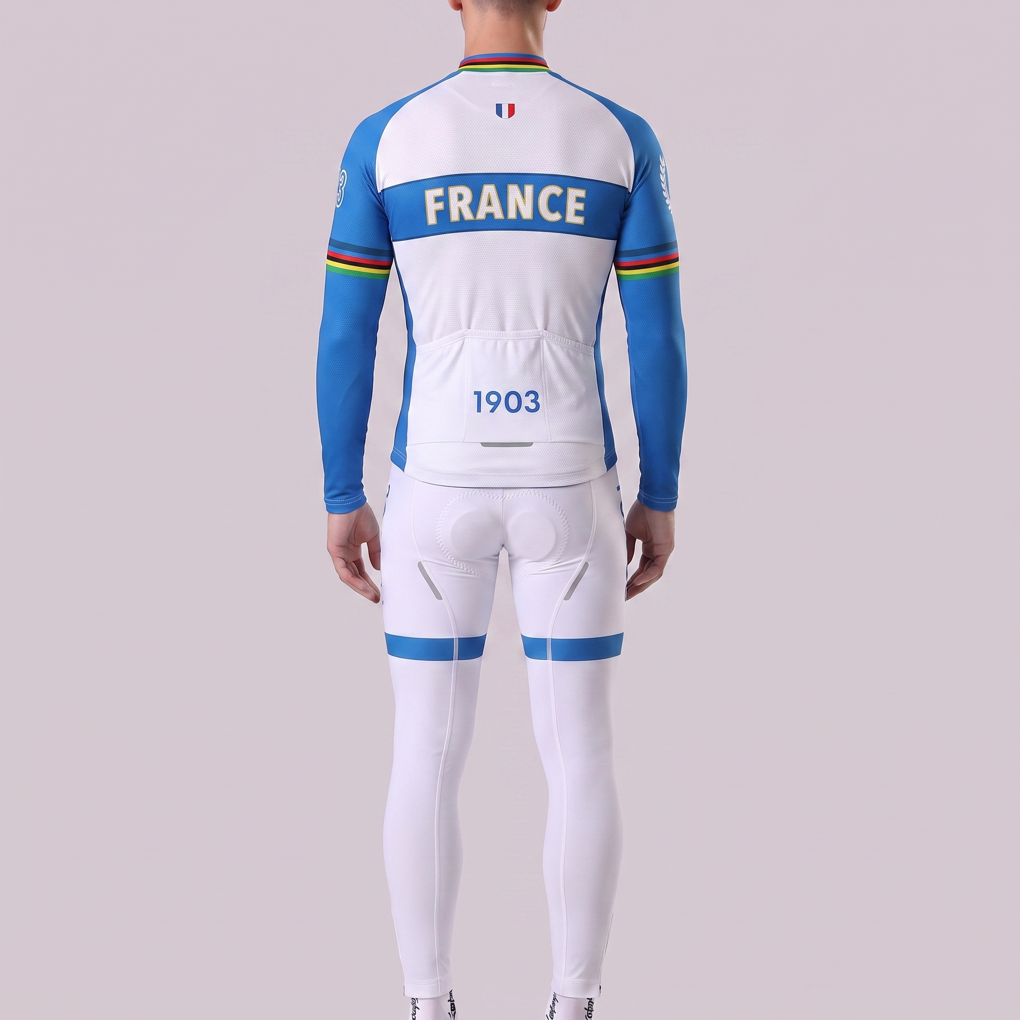 1903 France Fleece Long Sleeves Cycling Kits