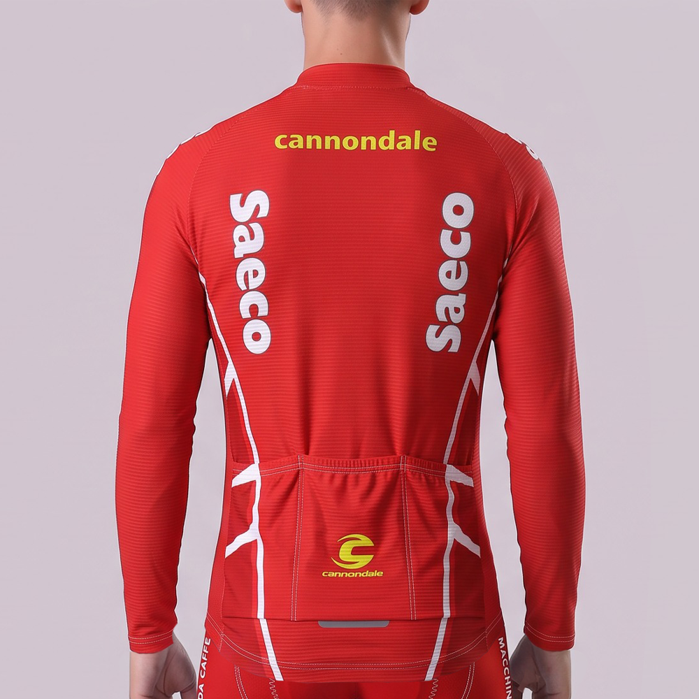 1997 Red Fleece Long Cycling Jersey