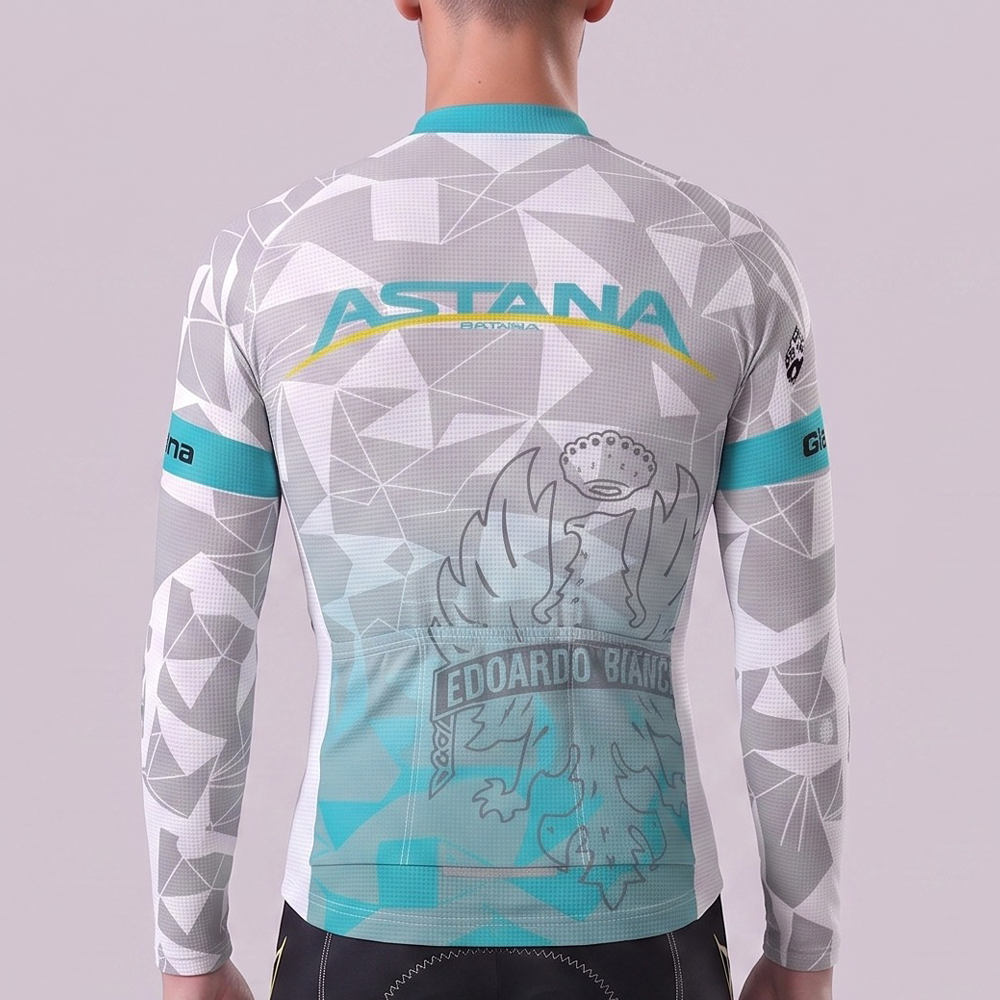 2017 Astana Fleece Long Cycling Jersey