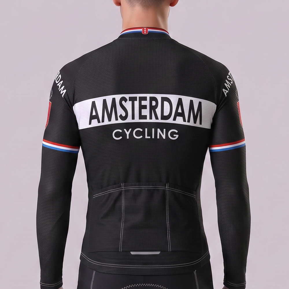 1970 AMSTERDAM Fleece Long Cycling Jersey