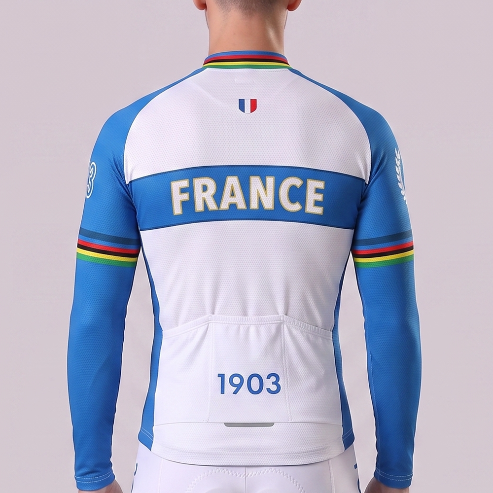 1903 France Fleece Long Cycling Jersey