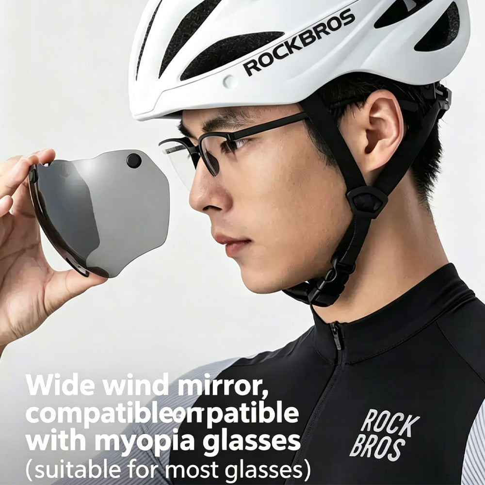 ROCKBROS Performance Road Helmet with Magnetic Goggle