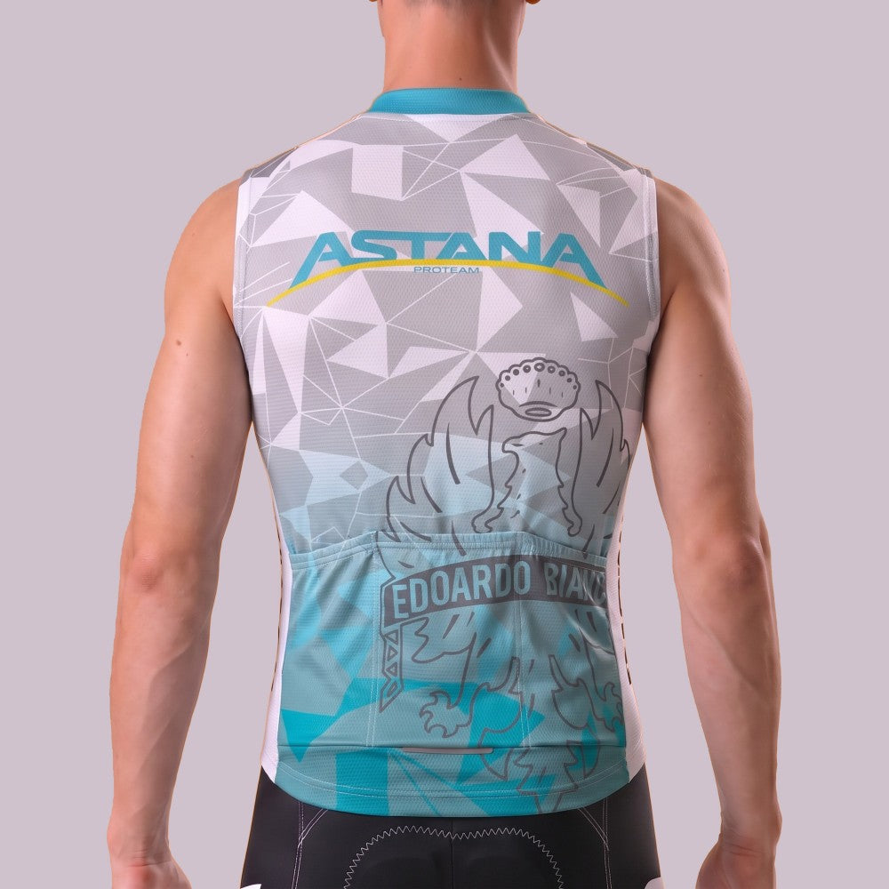 2017 Astana Fleece Sleeveless Cycling Jersey