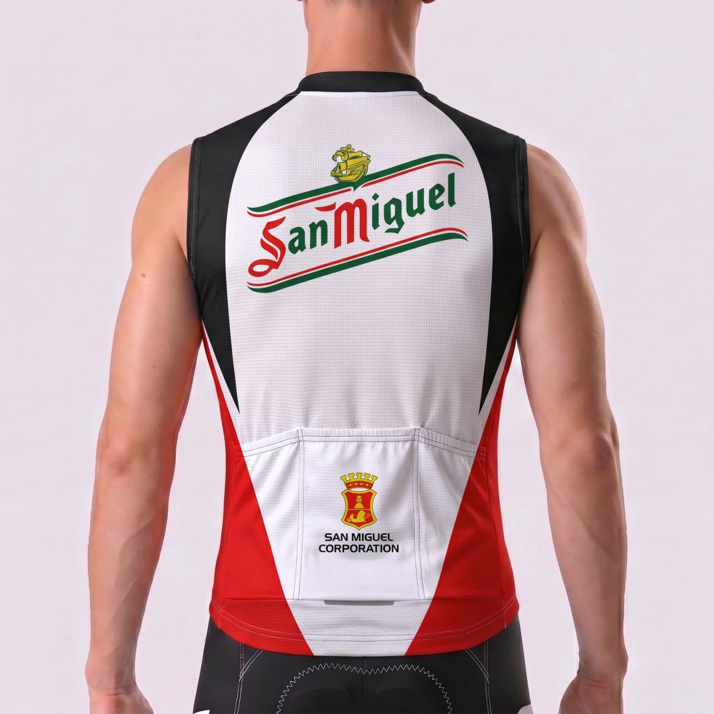 1990 San Miguel Fleece Sleeveless Cycling Jersey