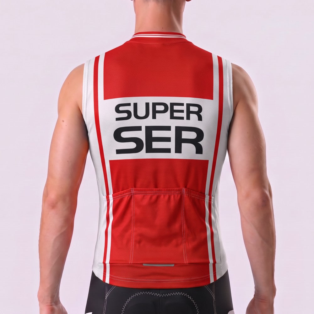 1975 Super Ser Fleece Sleeveless Cycling Jersey