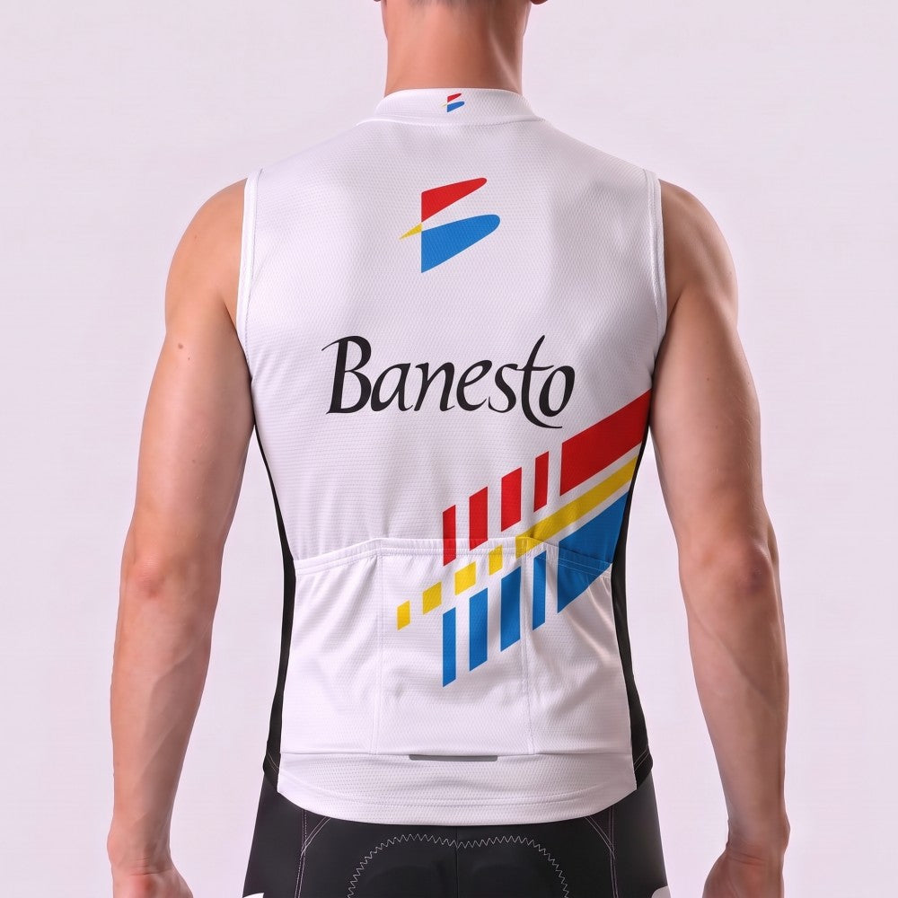 1990 Banesto Fleece Sleeveless Cycling Jersey