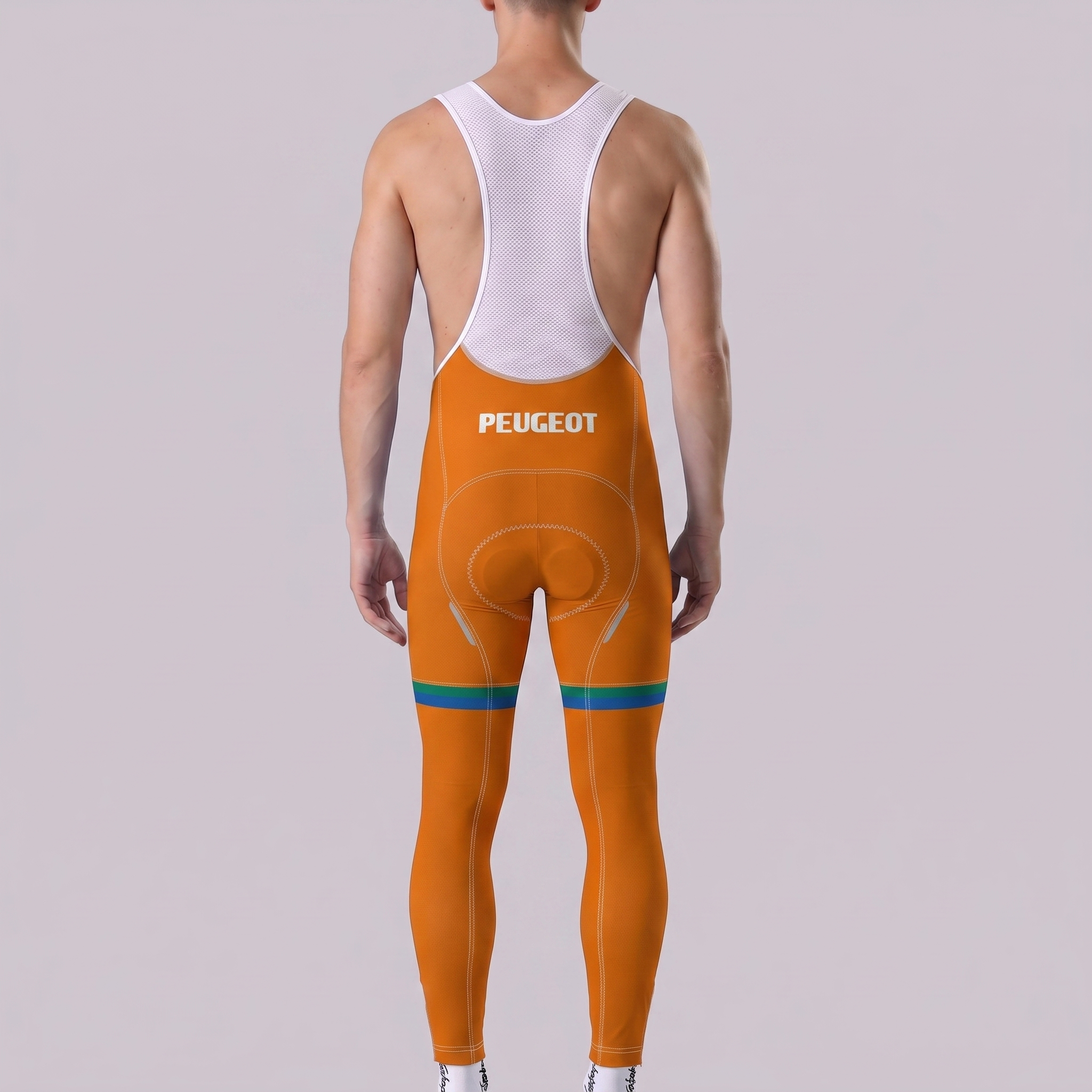 1983 Peugeot Fleece Bib Cycling Pants