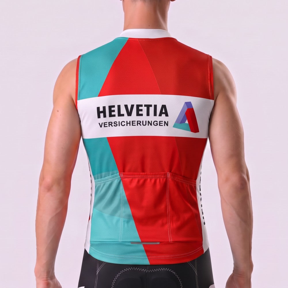 1990 Helvetia Fleece Sleeveless Cycling Jersey