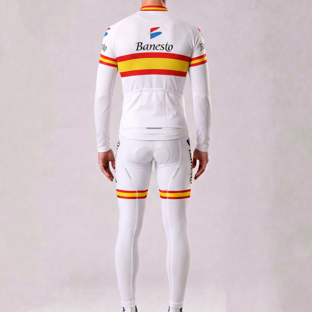 1992 Banesto Fleece Long Sleeves Cycling Kits
