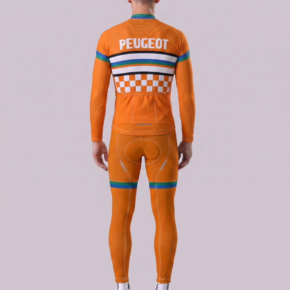 1983 Peugeot Fleece Long Sleeves Cycling Kits
