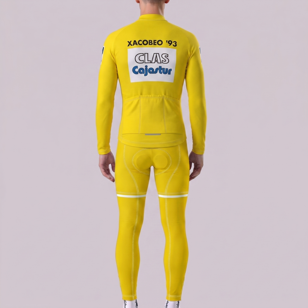 1992 CLAS Cajastur Fleece Long Sleeves Cycling Kits