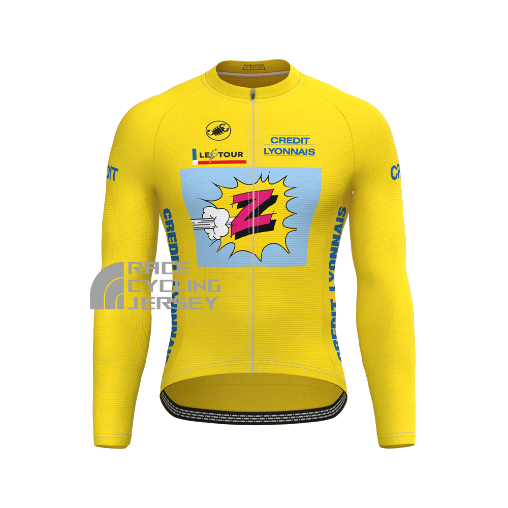 1990 Z Yellow Long Sleeves Cycling Kits