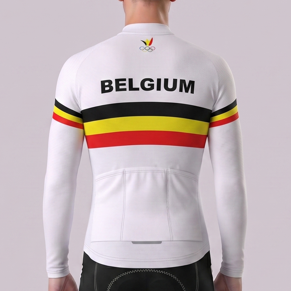 Belgium Galou Fleece Long Cycling Jersey