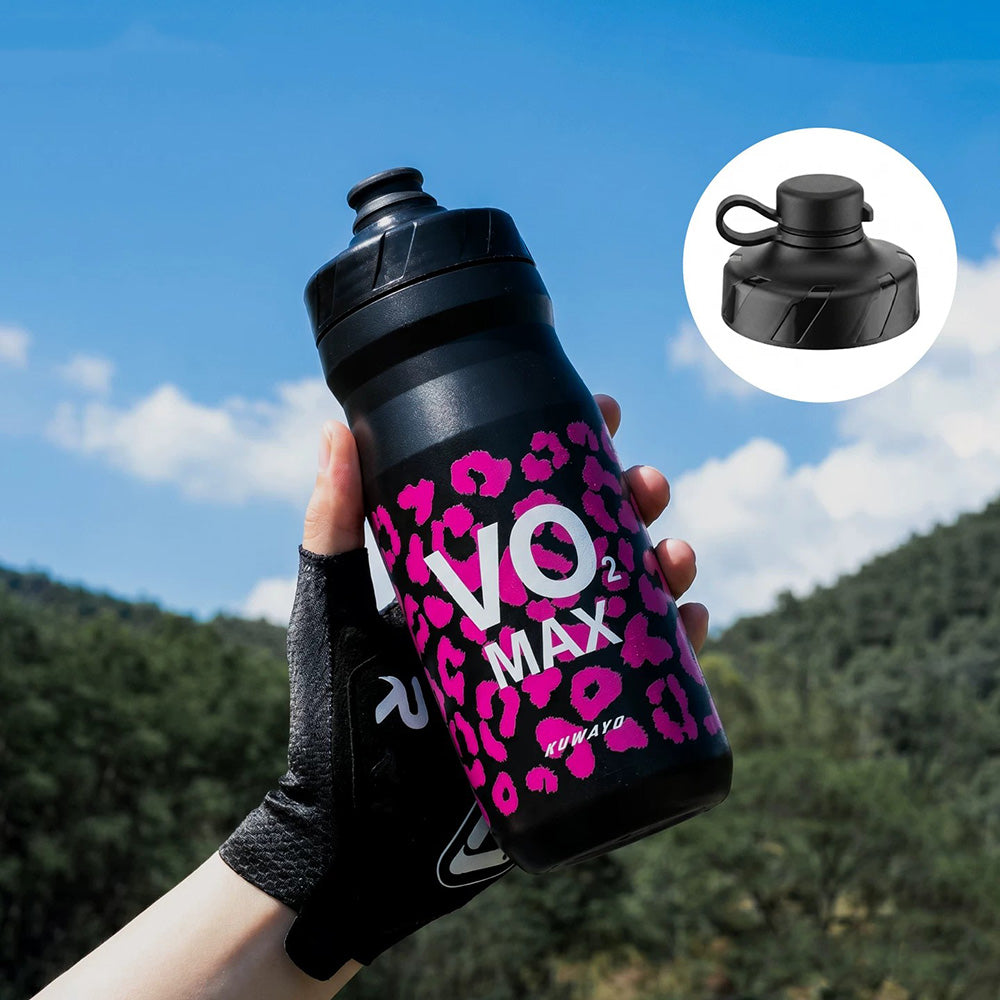 Pink Leopard Squeeze Bike Sports Bottle