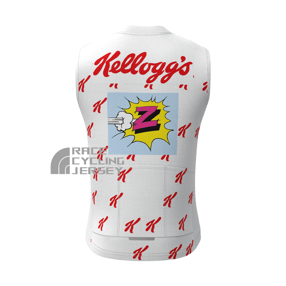 1990 Kellogg's Fleece Sleeveless Cycling Jersey