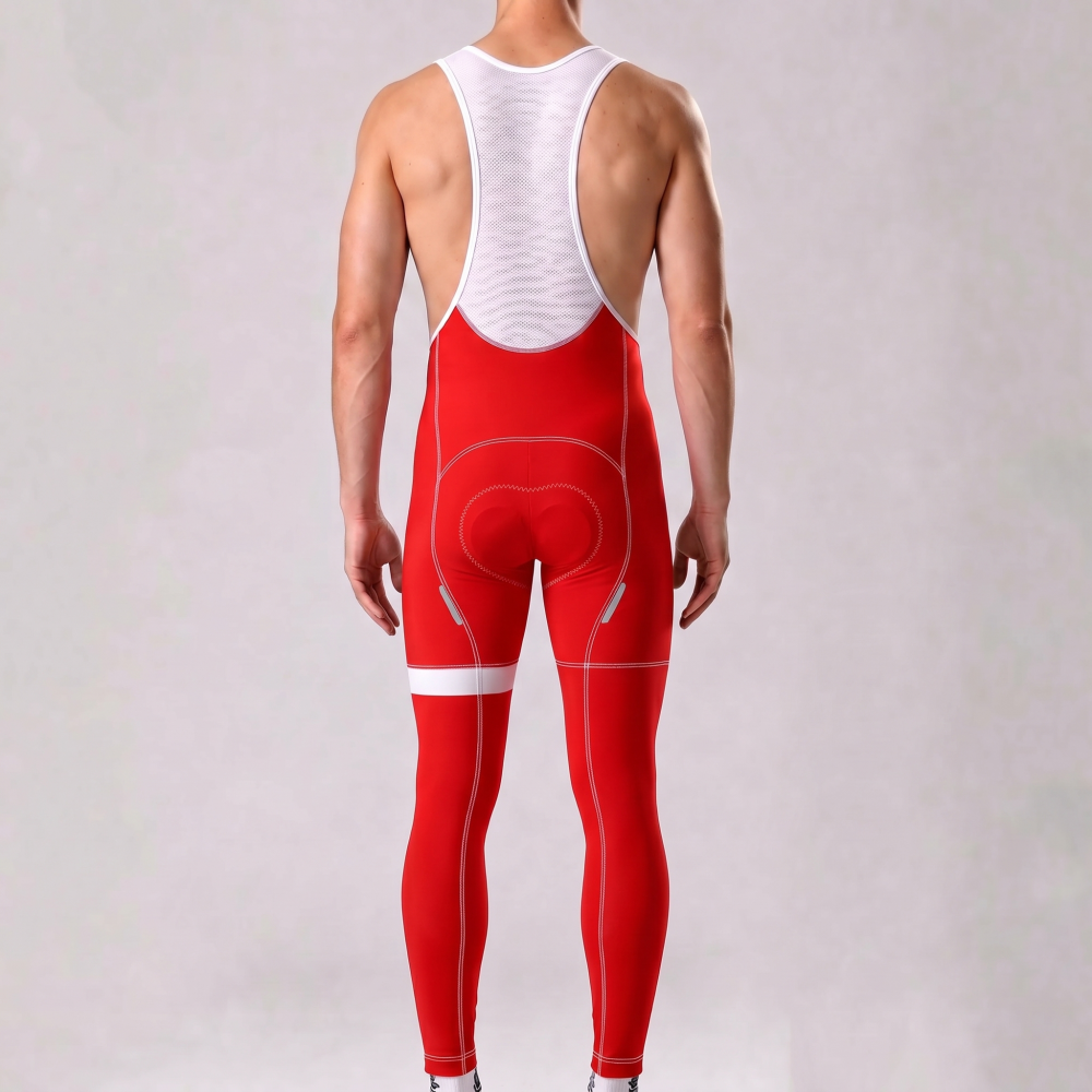 Red Bib Cycling Pants