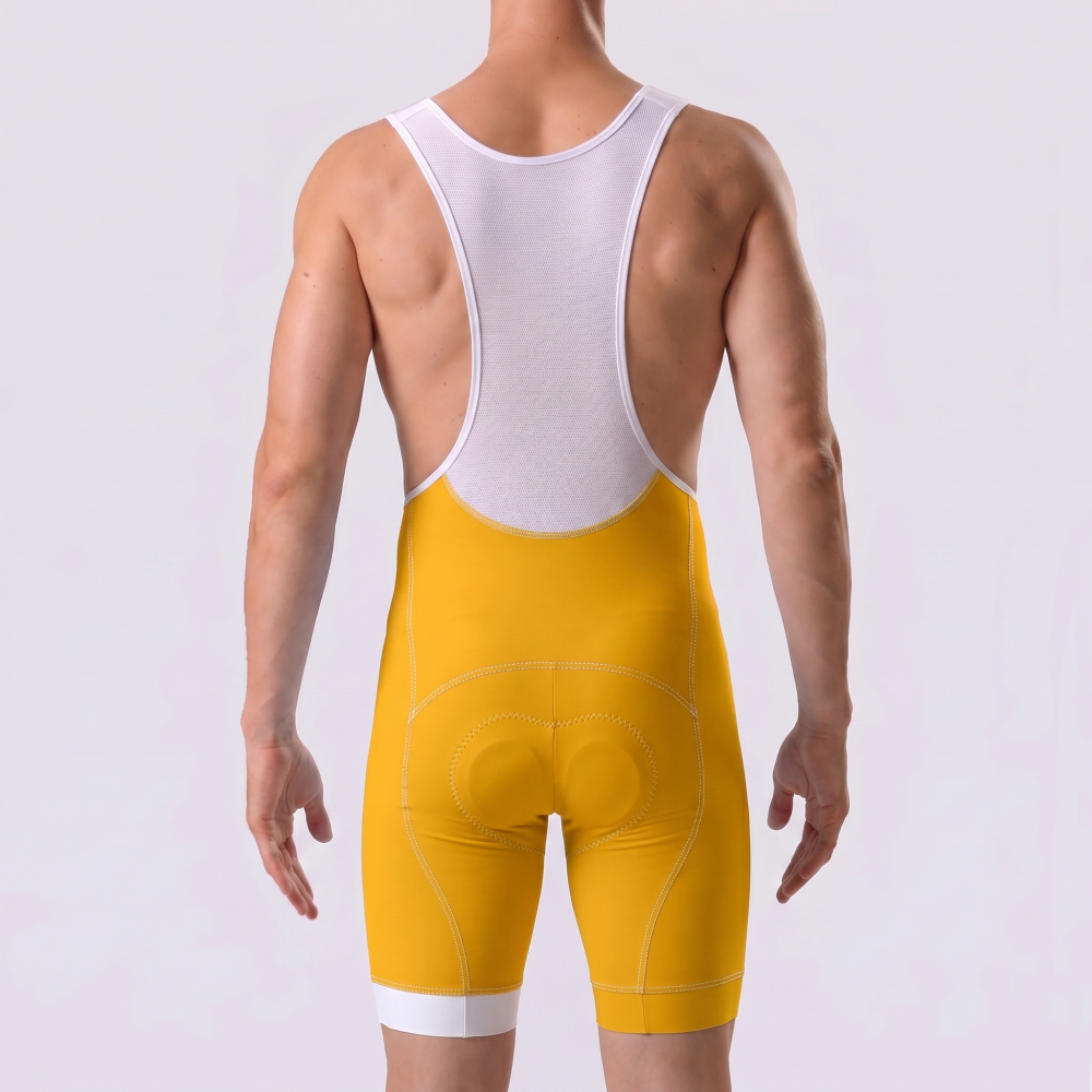 Orange Bib Cycling Shorts