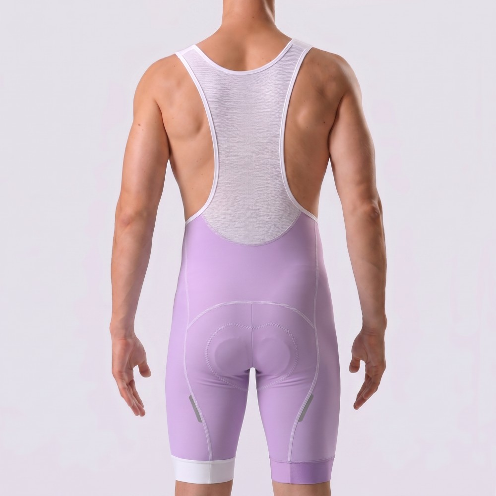 Macaron purple Bib Cycling Shorts