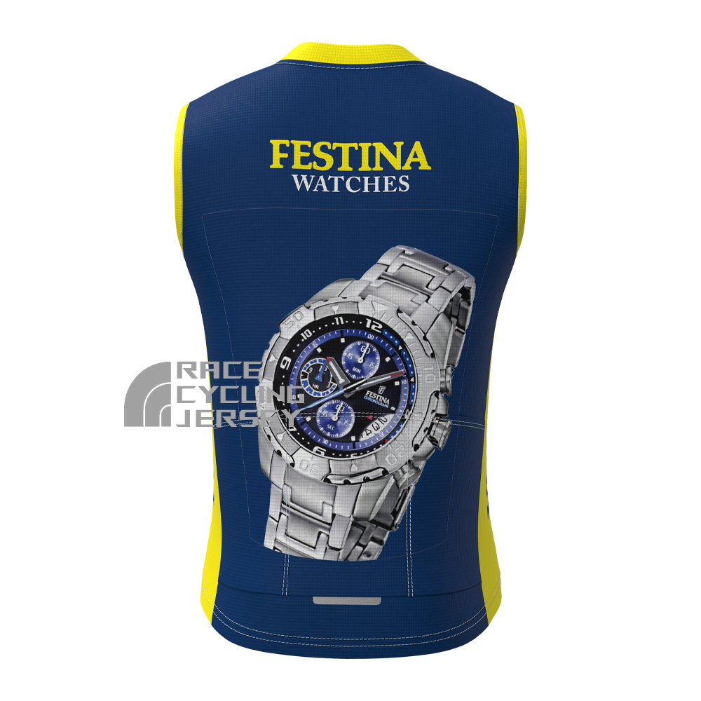 1999 Festina Fleece Sleeveless Cycling Jersey
