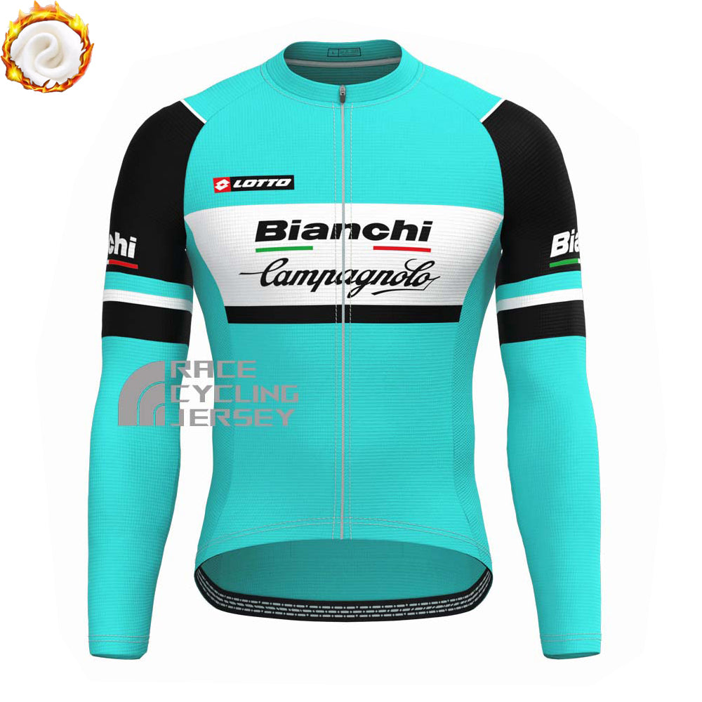 Bianchi Campagnolo Fleece Long Sleeves Cycling Kits