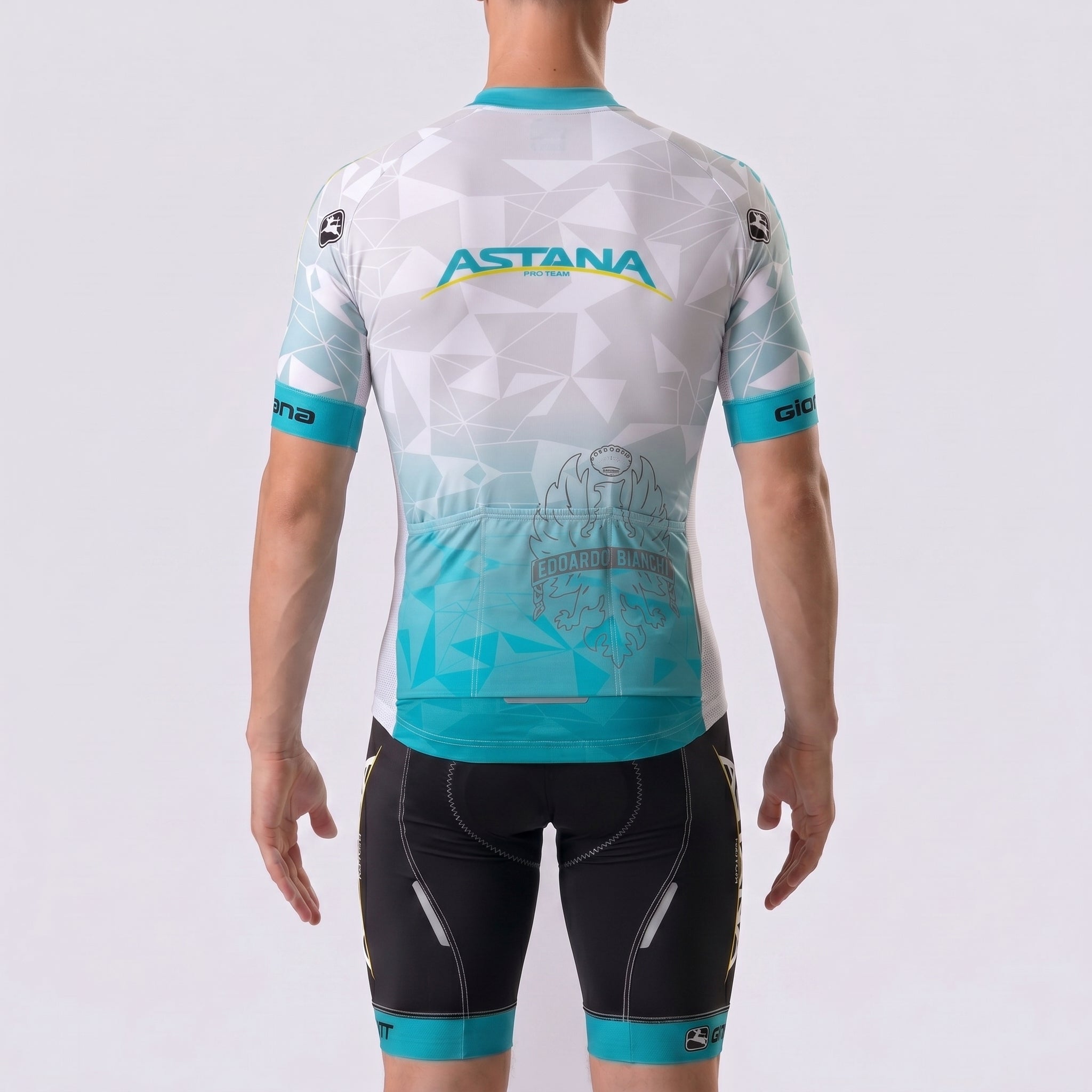 Stripes Bianchi Short Sleeves Cycling Kits