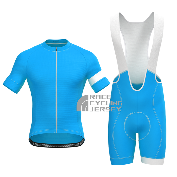 Macaron Blue Short Sleeves Cycling Kits