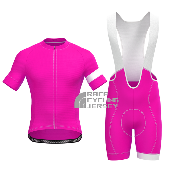Rose Red Short Sleeves Cycling Kits