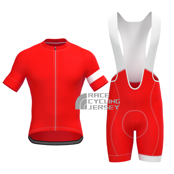 Red Short Sleeves Cycling Kits