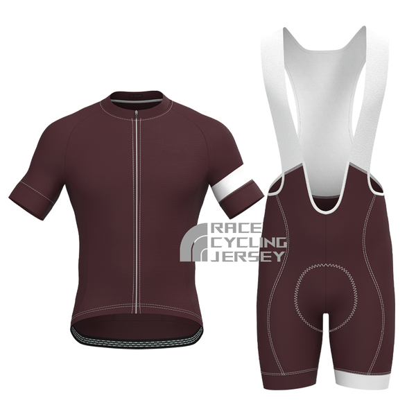Dark Coffee Color  Short Sleeves Cycling Kits