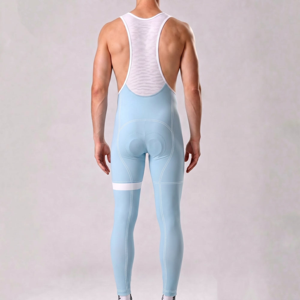 Baby Blue Bib Cycling Pants
