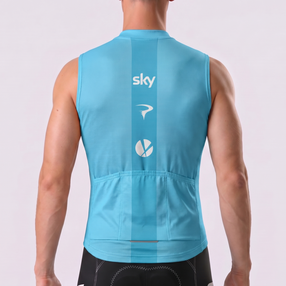 2015 Sky Rapha Sleeveless Cycling Jersey