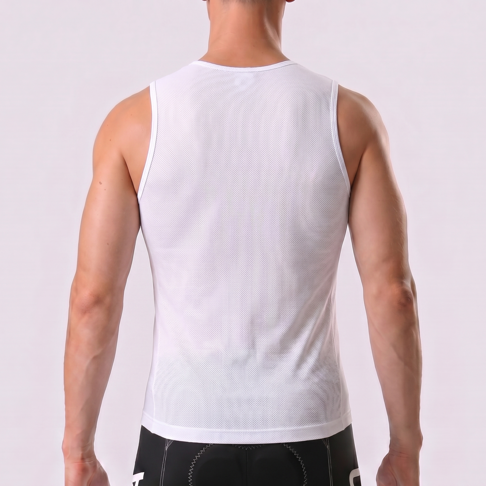 White Cycling Vests