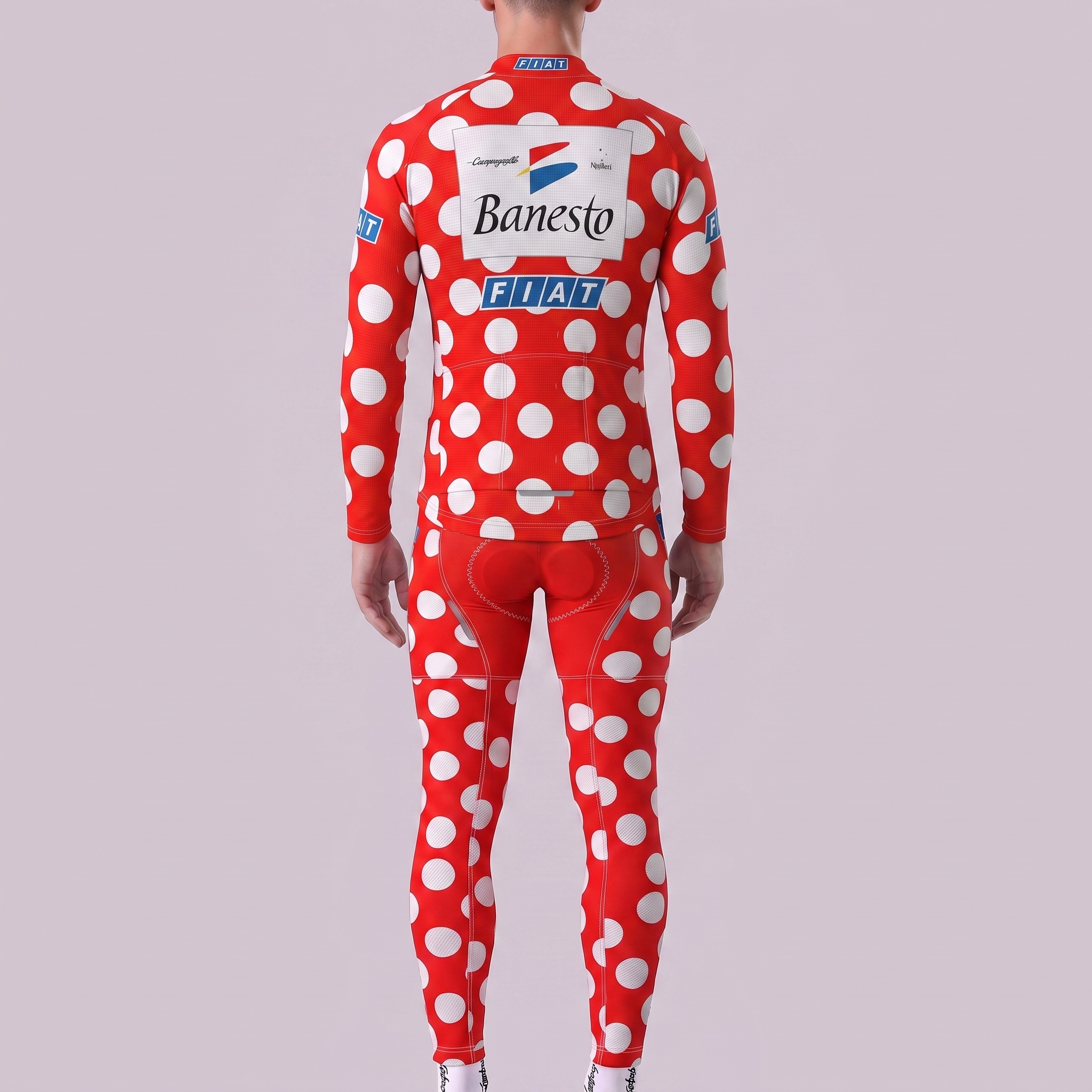 1995 Banesto Fleece Long Sleeves Cycling Kits
