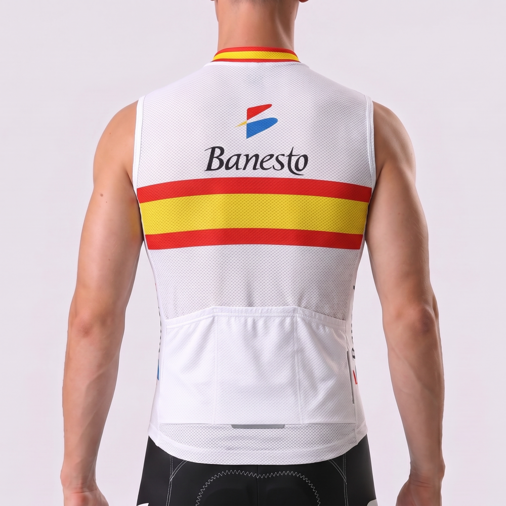 1992 Banesto Fleece Sleeveless Cycling Jersey