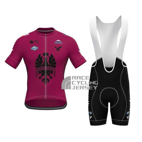 Red Bianchi Short Sleeves Cycling Kits