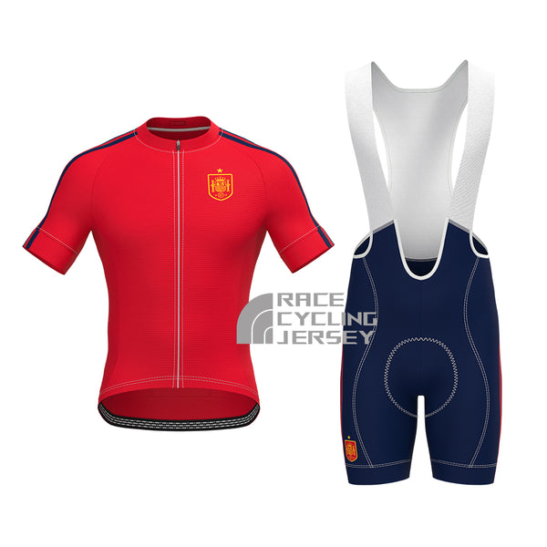 Spain Short Sleeves Cycling Kits