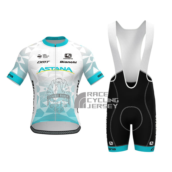 Stripes Bianchi Short Sleeves Cycling Kits