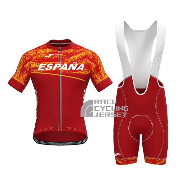 ESPANA Red Short Sleeves Cycling Kits