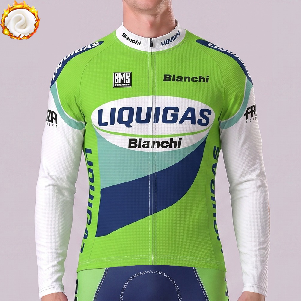 2009 Liquigas Fleece Long Cycling Jersey