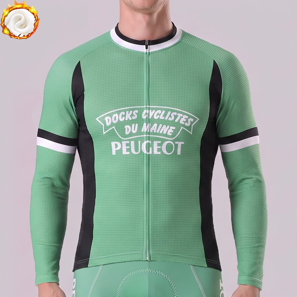 1955 Peugeot Fleece Long Cycling Jersey