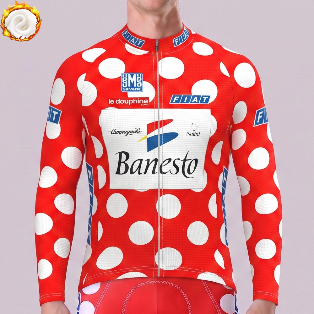 1995 Banesto Fleece Long Cycling Jersey