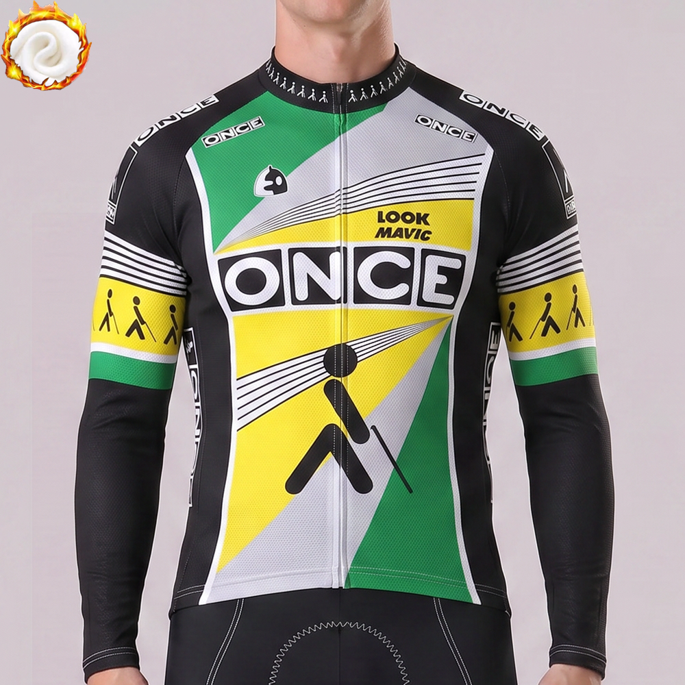 1995 ONCE Fleece Long Cycling Jersey