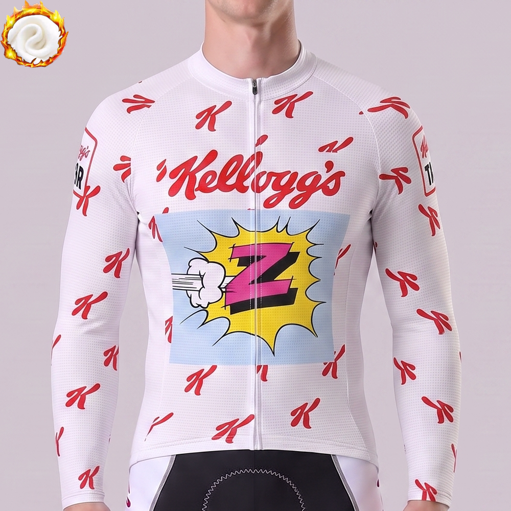 1990 Kellogg's Fleece Long Cycling Jersey