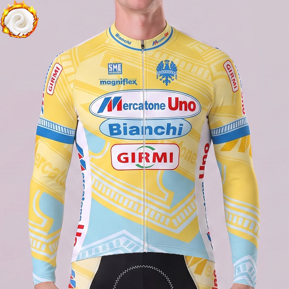 1997 Bianchi Fleece Long Cycling Jersey