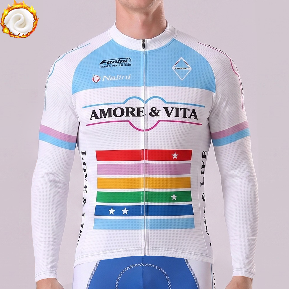 2021 Amore & Vita Fleece Long Cycling Jersey