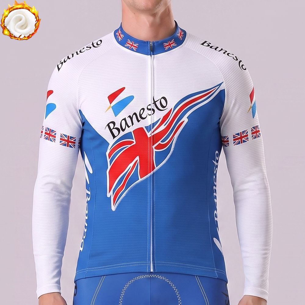 1998 Banesto Fleece Long Cycling Jersey