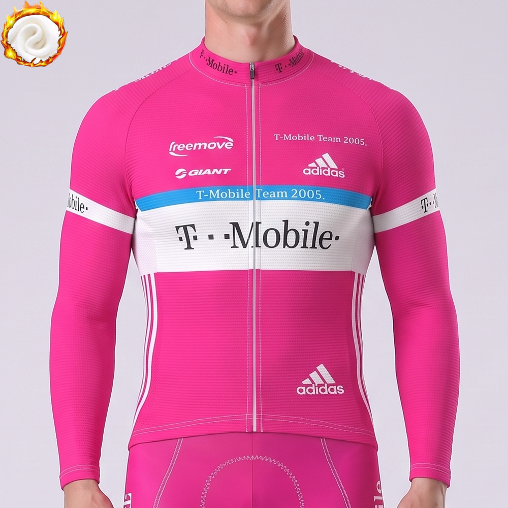 2005 Pink Fleece Long Cycling Jersey